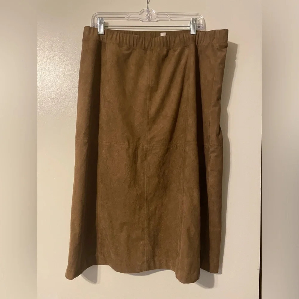 J. Jill A-Line Brown Skirt